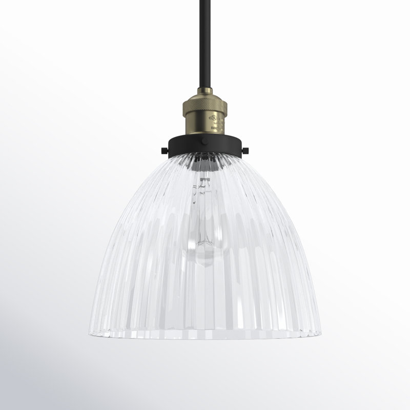Montrose 1 - Light Single Pendant, Matte Black, 6 Watt Vinage LED Bulb