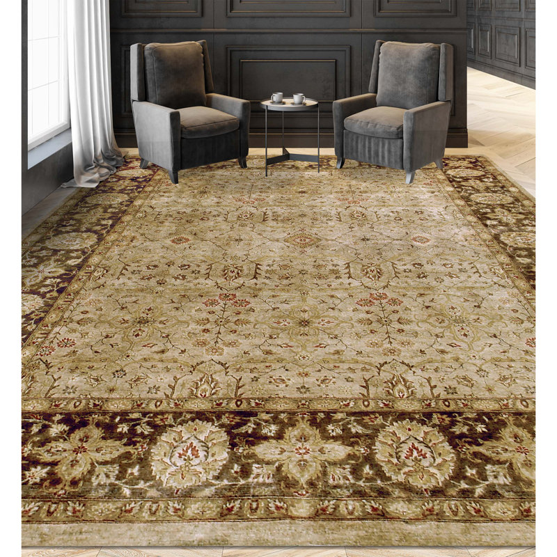Wool Oriental Area Rug, Rectangle 12' x 18'