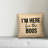 I'm Here For The Boos Striped Indoor/Outdoor Reversible Throw Pillow-24135936