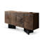 Buffet rétro en bois manufacturé brun-noisette-81997490