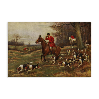  Vintage Hunting Party Dogs Canvas Wall Art by Tina Higgins Designs, Inc.