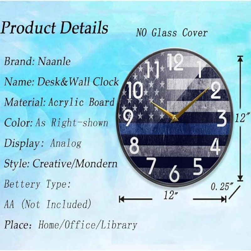 Horloge murale Naanle