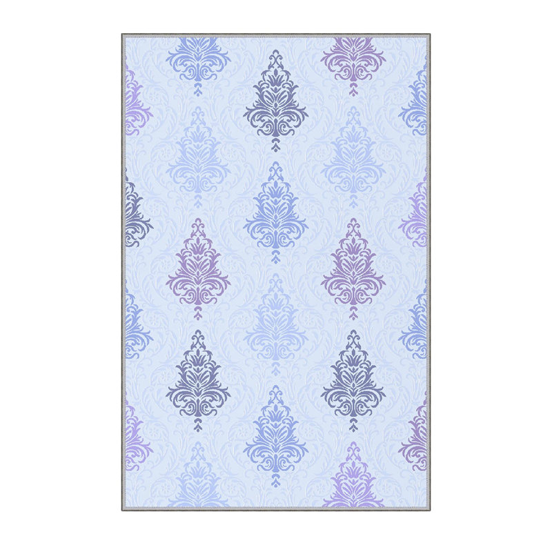 Stylish Hall Carpet, 2.6 x 6.6 Feet, 100% Polyester, 0.3 in Pile Height | Antibacterial, Non-Slip PVC Felt Dot Underside | 3D Digital Print, Machine Washable, Ideal for Entryway & Living Spaces