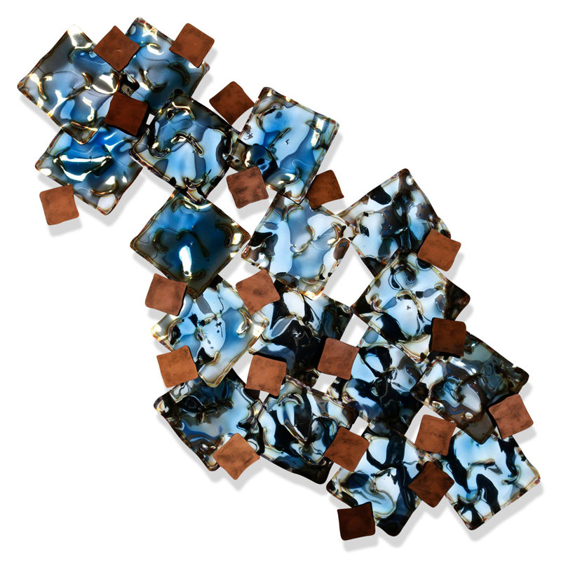 Modern Abstract Wall Decor on Metal