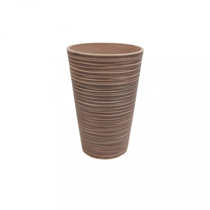 Armil Synthetic Fiber Floor Vase, Taupe