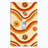 Metal Light Switch Plate Outlet Cover (Flower Retro Groovy Wave - Single Toggle)