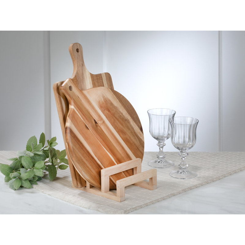 Wood Plate/Cutting Board Rack