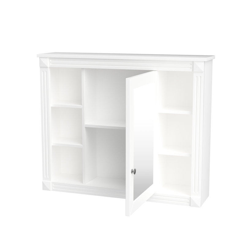 Unité de rangement pour miroir de salle de bain, 35 po x 28 po, polyvalente, style moderne