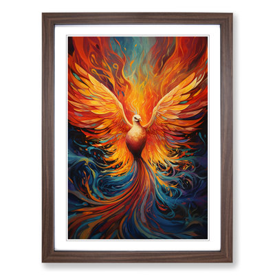 Phoenix Colour Field - Single Picture Frame Print on Wood