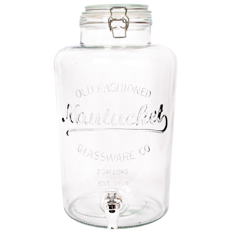 Rink Drink Glass Drinks Dispenser with Tap, 8.7L