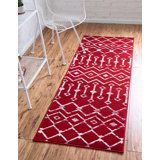 Contemporary Aemtenan Area Rug Rose Color