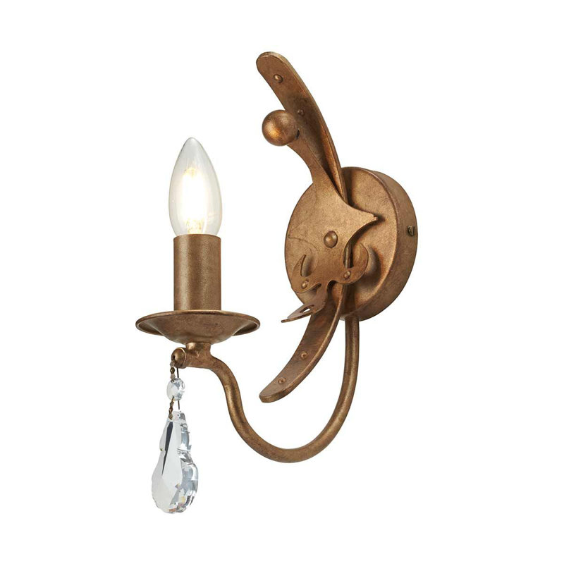 Augill Steel Candle Wall Light