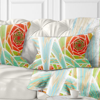 Fractal Endless Tunnel - Coussin imprimé abstrait