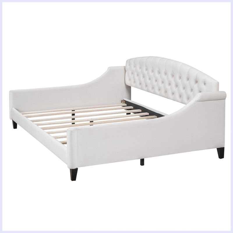 Upholstered Daybed, Beige