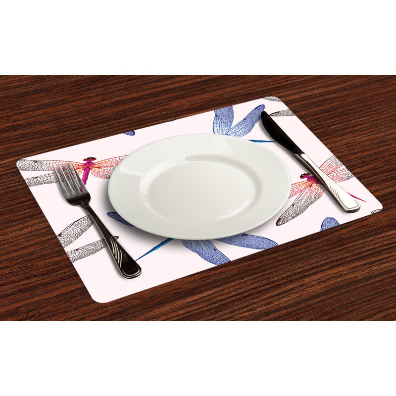 Ashraff Dragonfly Wings Art Placemat