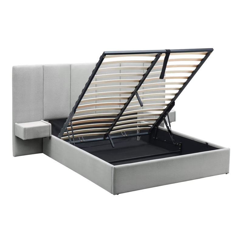 Structure de lit avec rangement Iokaste Iokaste, gris, Grand