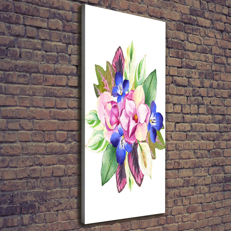 Bouquet Of Flowers - Wrapped Canvas Print