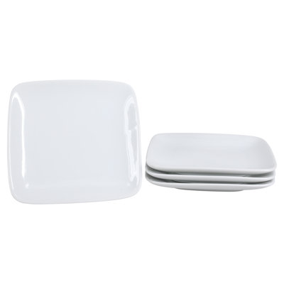 Set Of 4, Square Plates, 5"