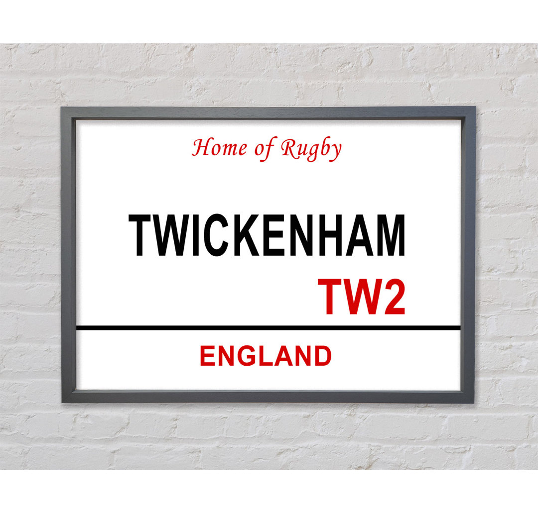 Twickenham Schilder Gerahmter Druck