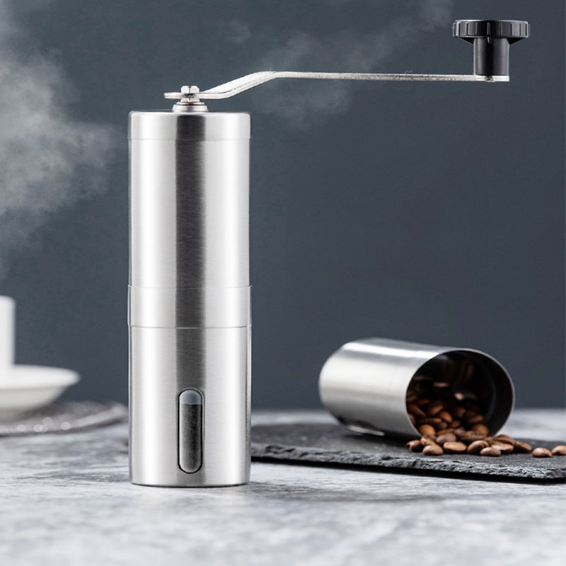 Portable Stainless Steel Coffee Grinder, Hand Coffee Grinder For Travel Camping
