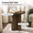 Amandine 22-Inch Modern Solid Wood End Table with Sturdy Panel Base