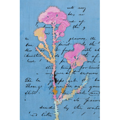 Thistle Notes II by Karen Smith - Wrapped Canvas Print