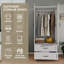 Garde-robe 2 portes avec 2 tiroirs-1674942894