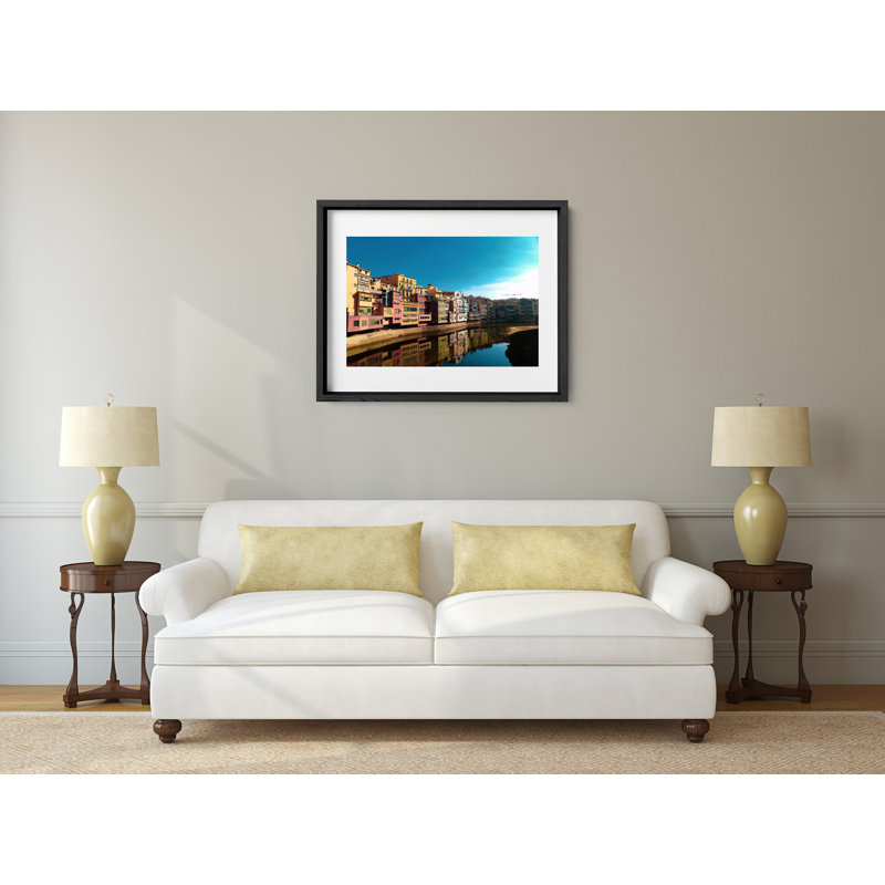 Casa Masó Print by Joseph Regan, 26" H x 36" W x 0.75" D, Black