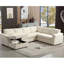 Canapé modulaire de 110,75 po, canapé modulaire surdimensionné, rangement pour chaise longue, canapé moderne en forme de U, canapés rembourrés, chenille, bouton en cristal, salon, appartement-1666416827