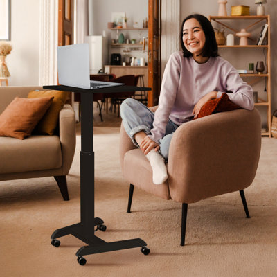 Height Adjustable Rolling Laptop Desk