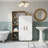 Elowen Mid-Century Modern 52'' Free-Standing Bathroom Storage with Open Shelving