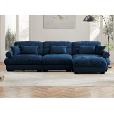  Canapé modulaire en velours surdimensionné Comfort