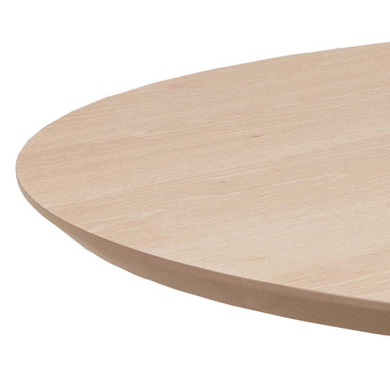 Alexandria Round Dining Table with Wood Base