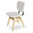 Hazal Wood Dining Chair in White-22568898-22356197