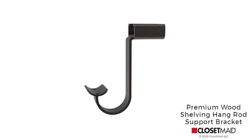 Premium Wood Shelving Hang Rod Support Hook