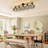 5 - Light 43.3" Farmhouse Metal Dimmable Flush Mount