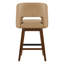 Tabouret de comptoir en similicuir Lainey-1001721307