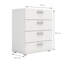 Mcdougald 70 cm W Chest of 4 Drawers