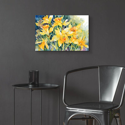 «Daffodil Party» par Annelein Beukenkamp, art mural en verre acrylique
