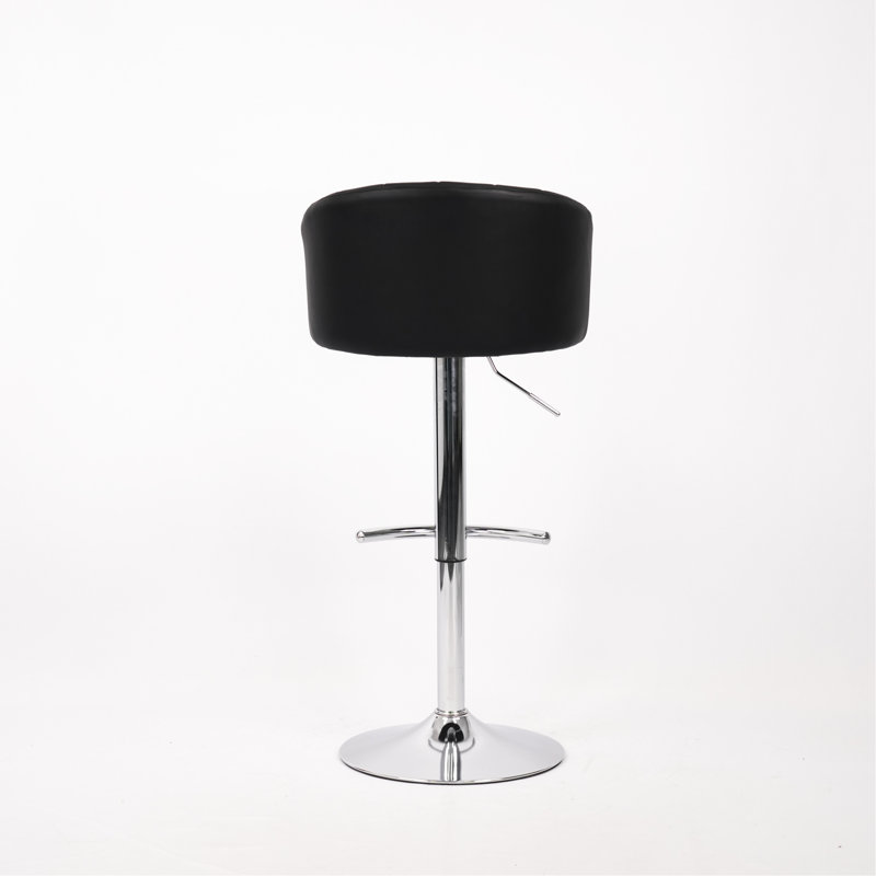 De 2 chaises de bar en polyuréthane à hauteur ajustable, semi-pour une détente optimale, chaise à glissière 2, en hauteur, expérience détendue, design