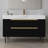 35.4" Farmhouse Free-Standing Sintered Stone Bathroom Vanity With Undermount Sink, Waterproof Multi-Layer Solid Wood, 4 Drawers Storage, Wall-Mounted-669007759