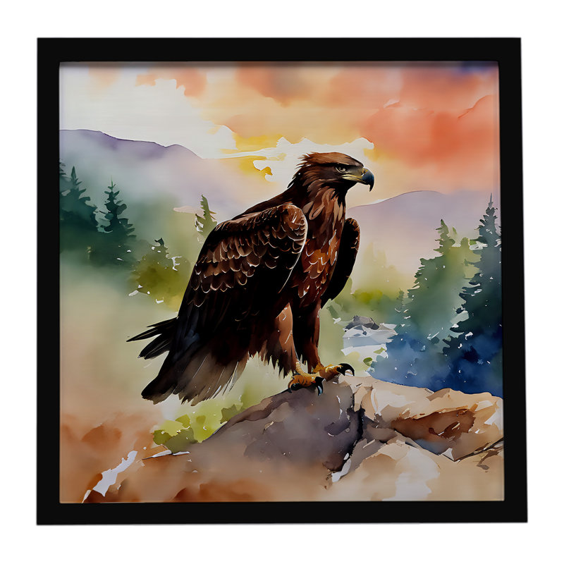 Eagle Framed Metal Print