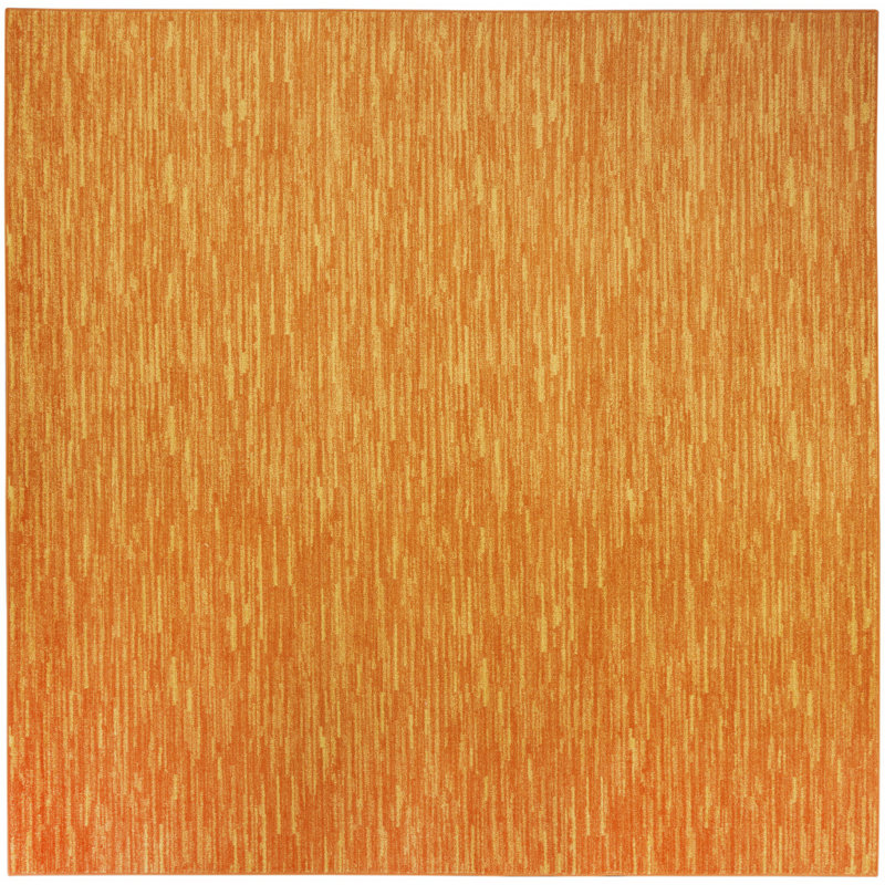 Tapis intérieur / extérieur Mullean Sandy, Carré 5 pi