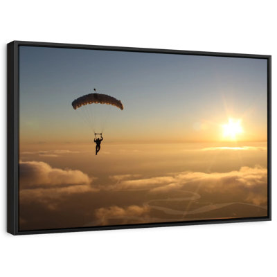 «Skydiving Sunset», reproduction sur toile