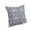 Coussin décoratif Ary, crâne baroque noir et blanc, carré de 20 pouces-122359141