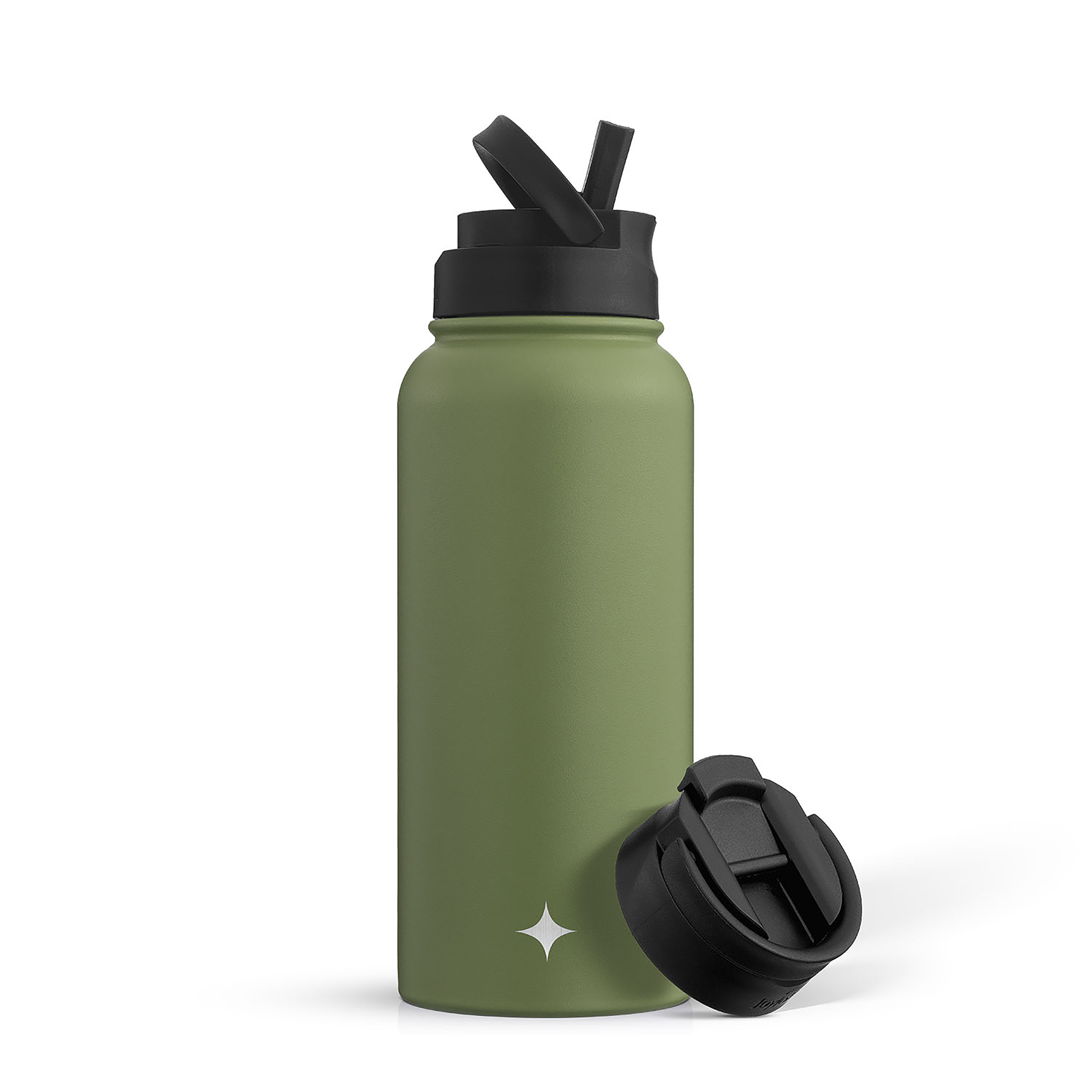 Plastic water bottles - 28 oz sports bottle w flip lid
