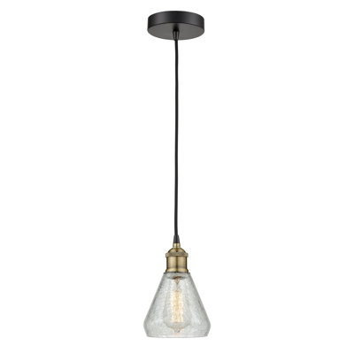 Luminaire suspendu conique à 1 lumière Petronille