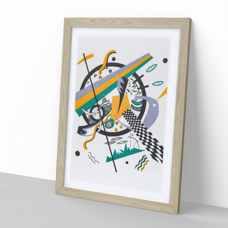 Small Worlds IV by Wassily Kandinsky - Framed Print, Oak Framed, 90cm H x 65cm W x 2cm D