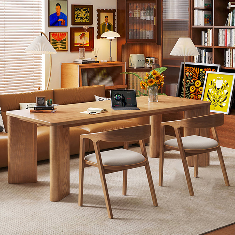 Bureau d'écriture Burlywood, H 29,53 po x l 62,99 po x P 31,5 po