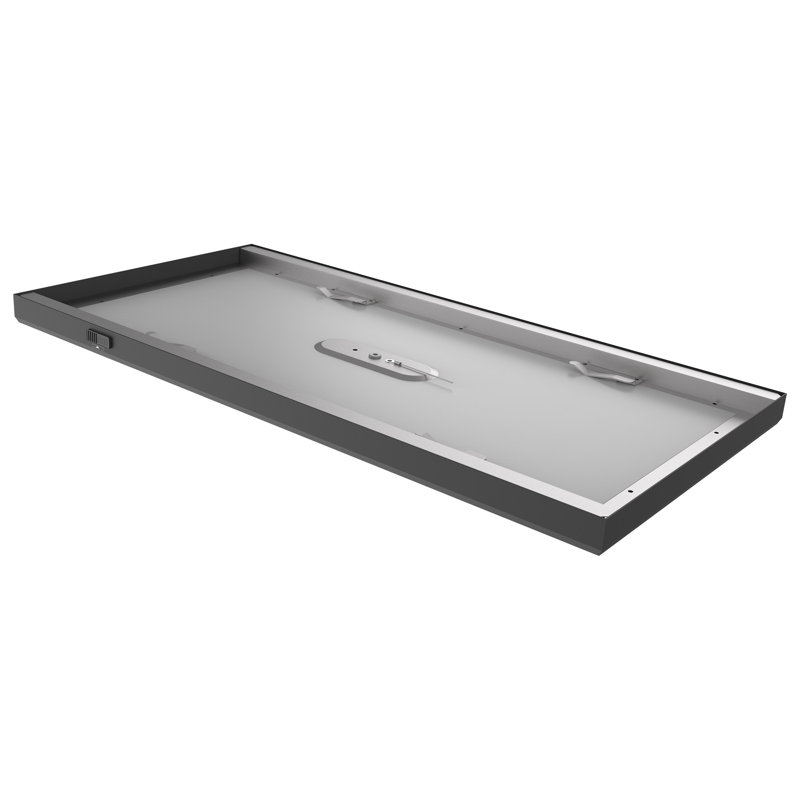 Black and White Aluminum LED Linear Downlight, 24 Inches